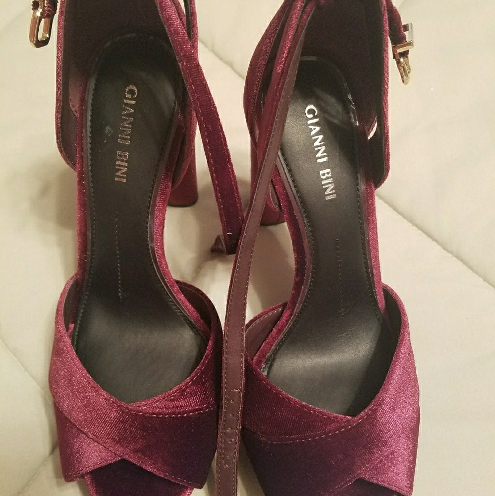 Velvet shoes